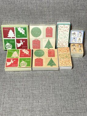 NEW Hero Arts Stamp Set -Wooden-Mounted Stamps Lot Of 4 Sets New Old Stock